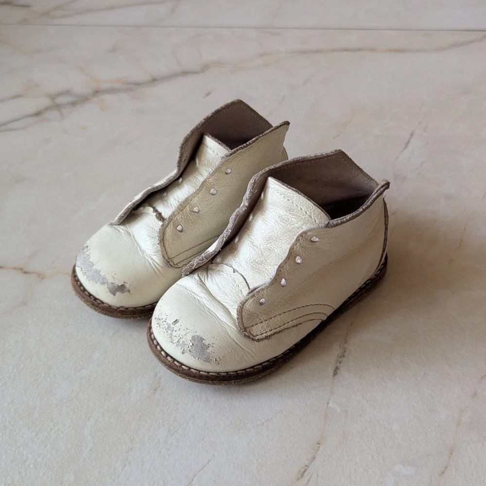 Zimmerman | Kids Cream‎ Leather Ankle Shoes